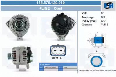 CV PSH 135576120010 -  Генератор